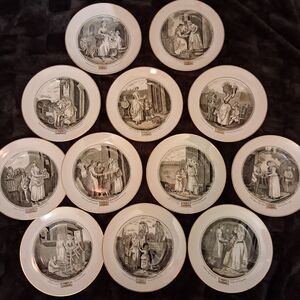 Cries Of London Adams Plates Set Of 12.  Buy these relics & USE THEM??